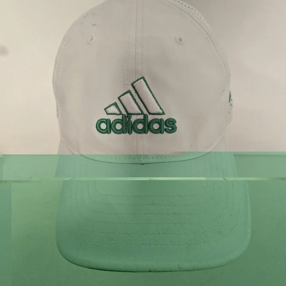 Adidas TaylorMade Mens Flex Fit Tour Preferred Fitted Hat Cap S/M White Golf